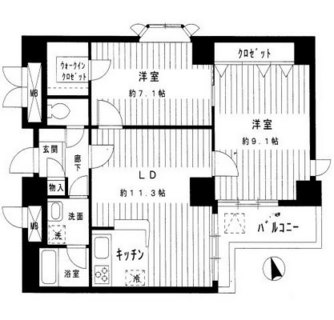 東京都文京区湯島３丁目 賃貸マンション 2LDK